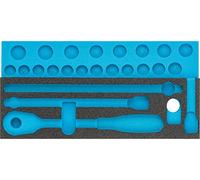 Hazet 163-342L WRENCH Inserto de espuma suave de 2 componentes, multicolor