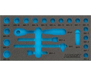 Hazet 163 - 353L bicomponente inserto de espuma suave - Multicolor