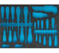 Hazet 163 - 373L bicomponente inserto de espuma suave - Multicolor