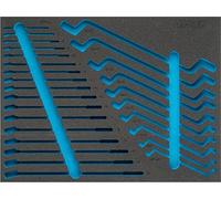 HAZET 163-374L Inserto de espuma suave de 2 componentes, multicolor