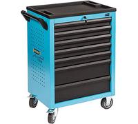 HAZET 178N-7/147 - Carro de taller equipado (147 piezas, 4 insertos de espuma suave, 5 cajones planos y 2 cajones altos)