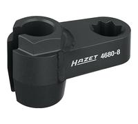 HAZET 4680-8 Inserto para sonda de gases de escape, 1/2" doble cuadradillo, 17 mm de ancho de llave, para sondas de temperatura de gases de escape, apto para MERCEDES, PORSCHE, SEAT, ŠKODA, FIAT