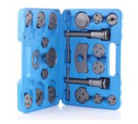 Hazet Herramientas de restablecimiento (Uso Universal Gracias al Juego de adaptadores Incluido, Ideal para pistones de Freno extendidos y Pinzas pequeñas) 4970P-1/4, Negro-Azul