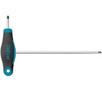 Hazet 829KK-2.5-Llave Allen con Hoja Corta y Larga para Uso Flexible y Perfil Hexagonal de 2,5 mm, Azul Oscuro