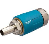 HAZET Acoplamiento de seguridad (apto para todos los conectores de aire, separación segura de la conexión, con boquilla de manguera de 10 mm) 9000-070