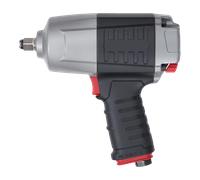 Llave de impacto neumática HAZET 9012EL-SPC I Máx. Par de apriete 1700 Nm, accionamiento cuadrado 12,5 mm (1/2 pulgada) I herramienta de baja vibración para apretar y aflojar tornillos