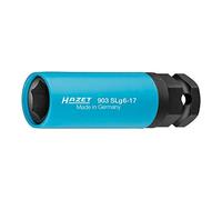 HAZET 903SLG6-17 Piezas insertables de llave de cubo | Cuadrado hueco de 1/2 pulgadas, 24 mm hexagonal, accionamiento cuadrado hueco de 1/2 pulgadas, hexagonal exterior de 24 mm