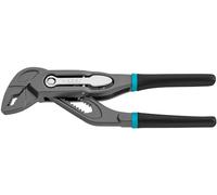 Hazet Alicate universal/bomba de agua 760-12, 125 mm, distancia de bloqueo de 2 mm, 13 posiciones de bloqueo, dientes endurecidos por inducción, recubrimiento de doble inmersión para un manejo óptimo
