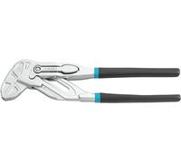 Hazet Alicates llave 762-26, longitud 260 mm, ajuste rápido con función de palanca punta/paso, distancia de bloqueo 2,5 mm, 20 posiciones de bloqueo, patas de los alicates cromadas, tacto ergonómico