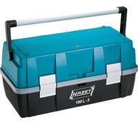 Hazet caja de herramientas de plástico 190L-3, vacía, 55 x 25 x 27 cm, caja de herramientas robusta y resistente para atornilladores de oficio y hobby
