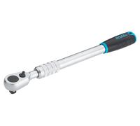 HAZET Carraca reversible HiPer 916HPLG dientes finos, 12,5mm (1/2 pulg), bloqueo de bola, extralarga