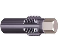 HAZET Cortador de roscas 4683-20, hexágono exterior de 13 mm, M20 x 1,5, para sensores NOX en camiones y turismos, el perno guía evita la inclinación, revestimiento TIAIN