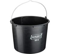 HAZET Cubo de construcción de 20 l 197-6 | con litros de 2 a 20 L, de materiales reciclados, transporte de mortero, arena, agua o herramientas en el sitio de construcción y jardín | fabricado en