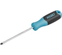 Hazet Destornillador 811-40, perfil ranurado SW 0,8 x 4 mm, longitud 185 mm, mango antideslizante de 3 componentes para la transmisión de alta potencia