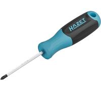 Hazet Destornillador 811-PH1, PH1 Phillips, 185 mm de hoja redonda, 4,5 mm de diámetro, mango antideslizante de 3 componentes, transmisión de alta potencia