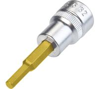 HAZET Destornillador de socket 10mm 3/8" Interior Hexagonal 55mm 8801A-5