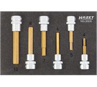 HAZET Destornillador de socket Kit 10mm 3/8" Hexágonales Interiores 6-teilig