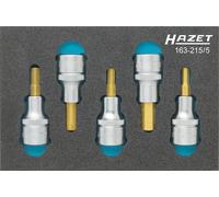 HAZET Destornillador de socket Kit 12,5mm 1/2" Hexágonales Interiores 5-teil