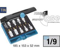 Hazet Destornillador de socket Kit Torx 12,5mm 1/2" Torx Interior 9-teil