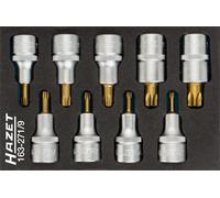 HAZET Destornillador de socket Kit Torx 12,5mm 1/2" Torx Interior 9-teil