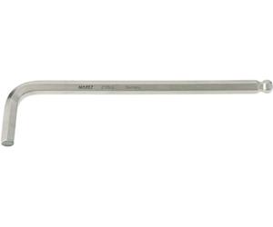 Hazet destornillador offset con punta esférica 2105Lg-02 Acabado: niquelado, accionamiento: Perfil hexagonal interior, tamaño de la llave: 2 mm, Adecuado para uniones atornilladas de difícil acceso
