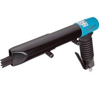 Hazet escarificador de aguja 9035-5, en forma de pistola, 19 agujas con 3 mm de diámetro, 3200 golpes por min con cubierta de aguja ajustable, eliminación precisa de óxido