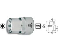Hazet Función de Llave de Tubo Torx 12,5mm 1/2" Exterior Torx 900-E18