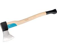 Hazet Hacha de madera 2133-1250, Longitud (mango): 700 mm, Cabeza de la herramienta y mango de madera con triple cuña de seguridad, Para desramar troncos, partir y talar árboles pequeños