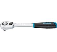 HAZET Carraca reversible HiPer 8816HPS – dientes finos, cuadrado 10 mm (3/8"), 90 dientes, 4°