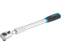 HAZET Carraca reversible HiPer 916HPLG dientes finos, 12,5mm (1/2 pulg), bloqueo de bola, extralarga