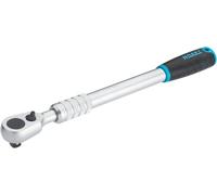 Hazet HiPer carraca reversible de dientes finos 916HPLG I Cuadradillo de 12,5 mm (1/2 pulgada), con bloqueo de bola I Versión extralarga, extensible sin escalonamientos