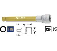HAZET Inserto De Llave De Impacto 8Mm 1/2" 12,5Mm Hexagonal Interno 986KK-8