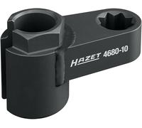 HAZET inserto para sonda de gases de escape 4680-10, 1/2" cuadrado doble, SW 20 mm, hexágono exterior, para sondas Lambda, sondas NOX, sondas de filtro de partículas