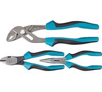 Hazet Juego de alicates 1859SPC/3, con alicates universales, cortadores diagonales eléctricos y alicates de punta plana, Juego de 3 piezas