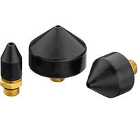 Hazet juego de conos 9040-42/3, Para limpieza de conductos con aire comprimido, 3 accesorios de conos 13, 25, 35 mm, Adaptable para pistola de soplado de 2 vías 9040-4, Para aflojar tapones
