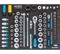 HAZET Juego de Llave Tubular 6,3mm 1/4"12,5mm 1/2" 104-tlg 163-369/104