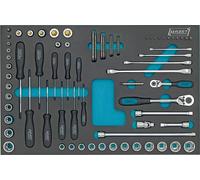 HAZET Juego de Llave Tubular 75tlg Torx Anillo Doble Pisón Resistente 163-53