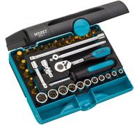 Hazet Juego de Llave Tubular Métrico 1/4" 6,3mm 33-teilig 854-1