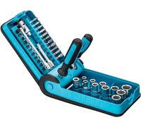 HAZET Juego de llaves de vaso 856-1 I Juego de 38 piezas I diversas puntas y llaves de vaso I en moderno maletín SmartCase