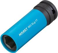 Hazet Juego de llaves de vaso 903SLG-17/3, Juego de herramientas de 3 piezas, accionamiento: cuadrado 12,5 mm (1/2 pulgada), salida: hexagonal exterior, ancho de llave: 17 mm, para llaves de impacto