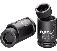 HAZET Juego de llaves de vaso de destornillador de impacto 1000SG-2224/2, 2 piezas, articulado, 22 24 mm, cuadrado de 3/4 de pulgada, perfil de tracción hexagonal externo, ángulo de giro 25 grados