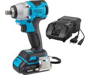 Hazet Juego de mini llaves de impacto inalámbricas 9212M-1, Accionamiento cuadrado de 1/2 pulgada, Juego de 3 piezas, Motor sin escobillas, Tres niveles de potencia para apriete