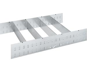 HAZET Juego de separadores de 6 piezas 161T-179NXXLD/6H, para cajón alto en carro de taller 179NXXL-8D, para organización de cajones, dimensiones (LxH): 519 x 110,5 mm