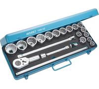 Hazet Juego Llave Tubular 20mm 3/4" Außen-doppel-sechskant 21-teilig 1000AZ