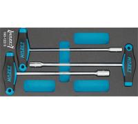 HAZET Juego Llave Tubular Con Mango T Außen-sechskant Profil 3-teilig 163-122/3