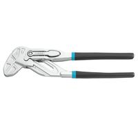 Hazet Alicates llave 762-26, longitud 260 mm, ajuste rápido con función de palanca punta/paso, distancia de bloqueo 2,5 mm, 20 posiciones de bloqueo, patas de los alicates cromadas, tacto ergonómico
