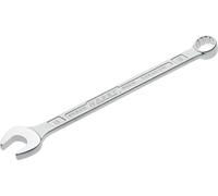 Hazet Llave combinada 600N-15 cromada, Cabeza de llave combinada acodada a 15grados - Salida: hexágono doble externo, anchura entre planos: 15 mm, eje con perfil en doble T extra robusto