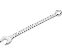 Hazet Llave combinada 600N-16 cromada, Cabeza de llave combinada acodada a 15grados - Salida: hexágono doble externo, anchura entre planos: 16 mm, eje con perfil extra-resistente de doble T