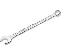 Hazet Llave combinada 600N-17 cromada, Cabeza de llave combinada acodada a 15grados - Salida: hexágono doble externo, anchura entre planos: 17 mm, eje con perfil extra-resistente de doble T