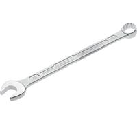 Hazet Llave combinada 600N-18 cromada, Cabeza de llave combinada acodada a 15grados - Salida: hexágono doble externo, anchura entre planos: 18 mm, eje con perfil extra-resistente de doble T